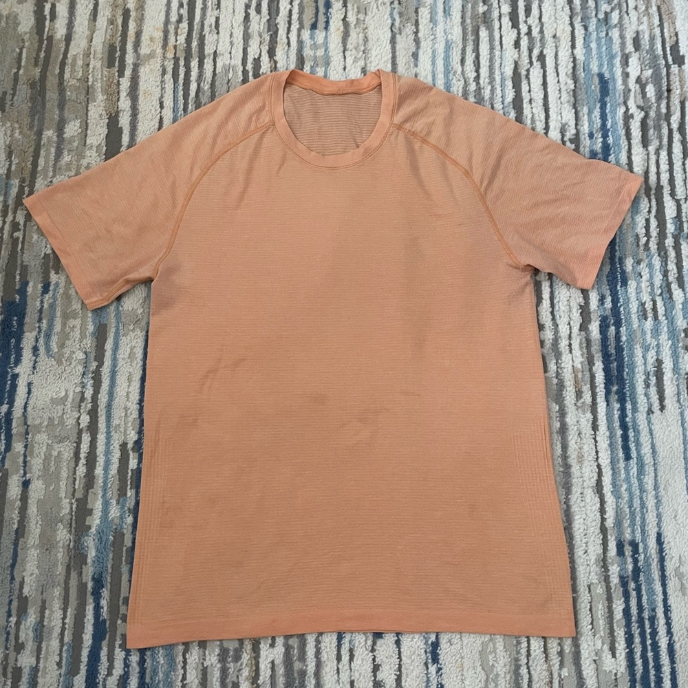 Lululemon Shirt Mens Medium Tee Casual Workout Stretch Crew Neck Short Sleeve - Picture 2 of 6